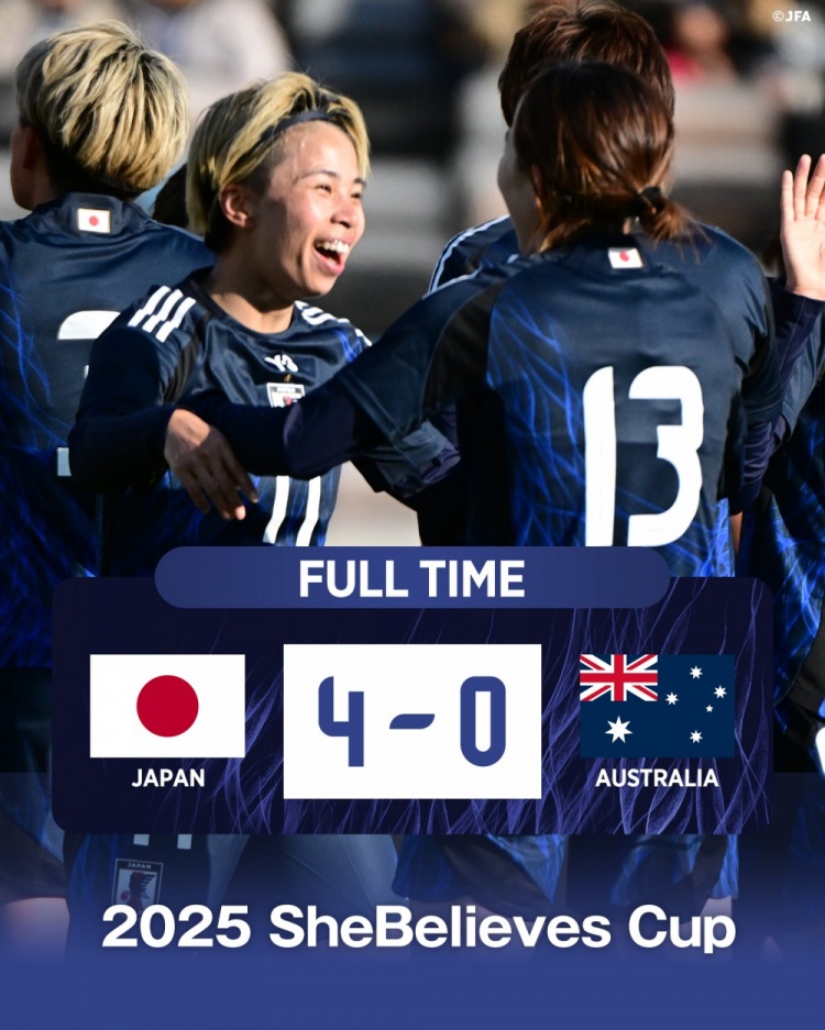  熱身賽日本女足4-0澳大利亞女足，田中美南2射1傳&長(zhǎng)谷川唯任隊(duì)長(zhǎng)
